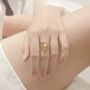 Gold Filigree Flower Ring Waterproof Ring Mooiste Boutique 6778