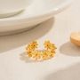 Gold Adjustable Daisy Ring Waterproof Ring Mooiste Boutique 7438