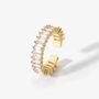 Gold Adjustable Cubic Zirconia Ring Waterproof Ring Mooiste Boutique 9840
