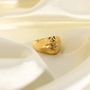 Gold Adjustable Statement Chunky Waterproof Ring Mooiste Boutique 7444