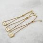 Gold Initial Bracelet Waterproof Gift For Her 9862
