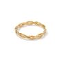 Twisteg Gold Ring Waterproof Jewelry Vintage Ring 7451