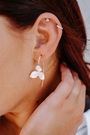 Sterling Silver Rose Gold Moraea Villosa Flower Droplet Mooiste 1