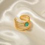 Turquoise Bind Adjustable Gold Ring Mooiste Boutique Port Elizabeth2