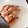 18k Gold Pvd Coated Waterproof And Tarnish Free Gold Ring Chunky Statement Solid Gold Bubble Ring South Africa Mooiste Boutique Port Elizabeth1