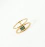 18k Gold Pvd Coated Tarnis Free Waterproof Gold Emerald Cubic Zirconia Double Band Ring Mooiste Boutique South Africaport Elizabeth