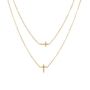 18k Gold Pvd Coate Dainty Cross Choker Necklace Waterproof And Tarnish Free Necklace Mooiste Boutique Port Elizabeth South Africa3