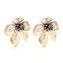 Costumer Jewlery Earing Stud Gold Floral Earings Beaded Earing Flower Stud Bold Statement Mooiste Boutique Port Elizabeth South Africa