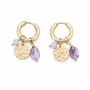 18k Gold Hoop With Charm Pvd Coated Waterproof Hop Mooiste Boutique