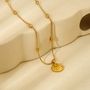 18k Gold Waterproofgolden Necklace Golden Beaded Shell Pendant Necklace Mooiste Boutique Port Elizabethsouth Africa