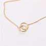 Interlinking Circle Necklace Promise Necklace Beste Friend Necklace Waterproof Necklace Mooiste Boutiquw Mooiste Pe