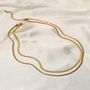 Double Layered Snake And Rope Necklace Waterproof Necklace 1