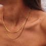 Double Layered Snake And Rope Necklace Waterproof Necklace 4