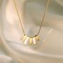Mother Of Pearl Stack Necklace 1