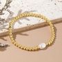 18k Gold Pvd Coatedwaterproof Tarnish Free Pearl Bracelet Gold Bracelet Mooiste Boutique Port Elizabeth 4