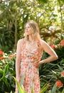 Maxi Dress Floral Dress Adjustable Straps Orange Floral Dress Flowers White And Orange Mooiste Boutique Port Elizabeth 1