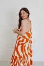 Aline Maxi Striped Dressed Abstract Striped Dress Colourful Aline Dress Bold Dress Mooiste Boutique 1