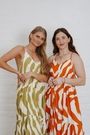 Aline Maxi Striped Dressed Abstract Striped Dress Colourful Aline Dress Bold Dress Mooiste Boutique 2