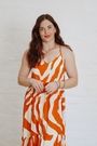 Aline Maxi Striped Dressed Abstract Striped Dress Colourful Aline Dress Bold Dress Mooiste Boutique 3
