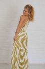 Aline Maxi Striped Dressed Abstract Striped Dress Colourful Aline Dress Bold Dress Mooiste Boutique 5