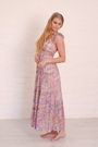 Maxi Dress Fitted Maxi Dress Floral Dress Floral Maxi Dress Purple Hues Pastal Hues Dress Mooiste Boutique 3