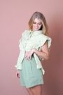 Green Gingham Set Picnic Outfit 2 Piece Set Mooiste Boutique 4