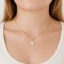 18k Gold Pvd Coated Necklace Mother Of Pearl Flower Pendant Mooiste Boutique 2