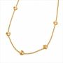 18k Gold Pvd Coated Waterproof Necklace Flower Pendant Mooiste Boutique 1
