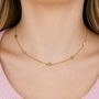 18k Gold Pvd Coated Waterproof Necklace Flower Pendant Mooiste Boutique 2