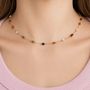 18k Gold Pvd Coated Beaded Necklace Dainty Necklace Mooiste Boutique 2