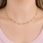 18k Gold Pvd Coated Dainty Flower Necklace Cubic Flower Necklace Mooiste Boutique 2