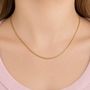 18k Gold Pvd Coated Waterproof Necklace Thin Rope Chain Mooiste Boutique 2