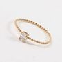 Gold Cubic Zirconia Ring Mooiste Boutique Ssneck01