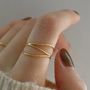 Minimilist Gold Waterproof Thin Wire Wrap Ring Mooiste Ssring02 Port Elizabeth