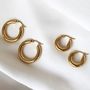 Chunky Gold Hoops