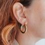 Golden Large Hoops Waterproof