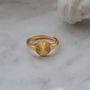 Gold Sun Signet Ring Sunburst Astackable Ring 1