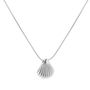 Stainless Steel Rodium Plated Waterproof Tarnish Free Shell Pendant Necklace South Africa Mooiste Boutique Port Elizabeth
