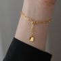 Gold Paperclip Chain Layering Or Stacking Bracelet Mooiste Boutique