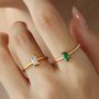 Baguette Cut Cubic Zirconia Gold Ring Jewelry Mooiste Boutique Ring Gold Ring Affordable Gold Ring