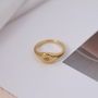 Singet Ring Gold Ring Cubic Zirconia Gold Ring Jewelry0198