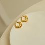 The French Hoop Gold Earring Jewelry